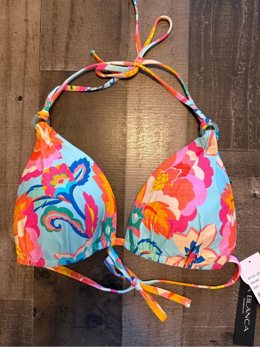 NWT La Blanca Island Goddess Breezy Beauty Floral Triangle - Multiple sizes
